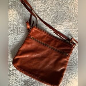 Margot Brown Leather Crossbody Bag